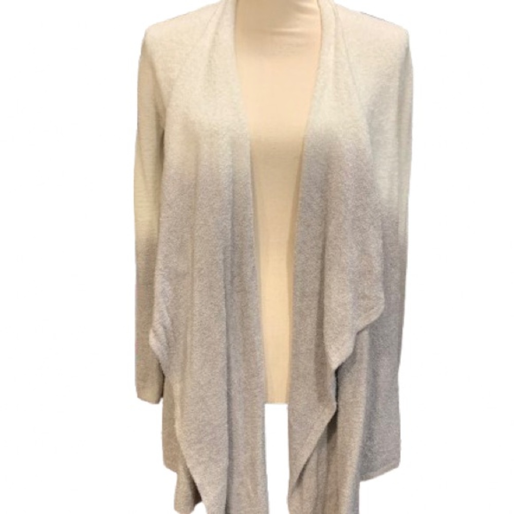 Elegant Cream Open Front Sweater